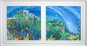 Gems Bolitho School Exhibition, Penzance with artist John Dyer and Joanne Short John Dyer Gallery