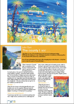 Celebrated artist John Dyer talks to “County to Sea” about his view of Cornwall John Dyer Gallery