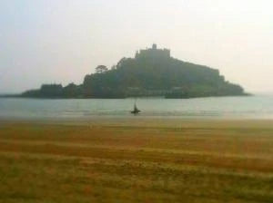 The light yesterday across St Michael's Mount was really magical John Dyer Gallery