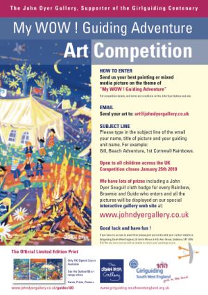 John Dyer Official Girlguiding Centenary Art Competition