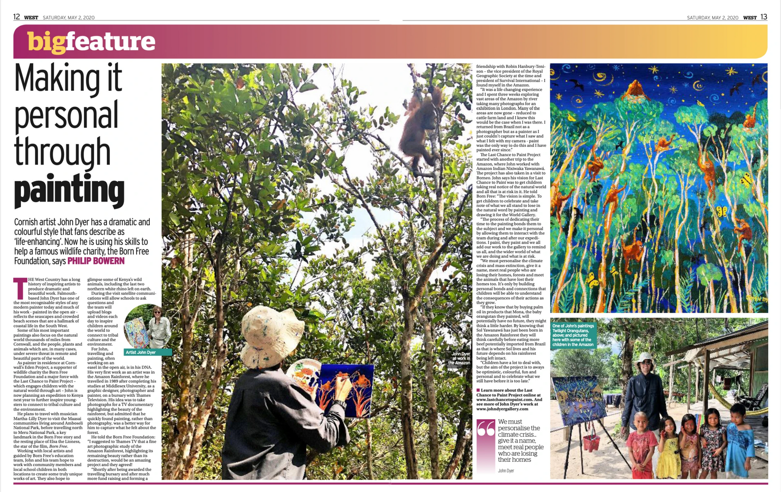 John Dyer - Making the environment personal through painting John Dyer Gallery