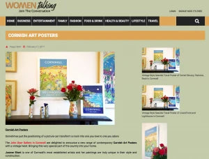 Women Talking Blog features Cornish Art Posters John Dyer Gallery