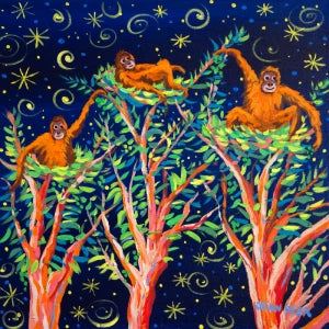 John Dyer Orangutan limited editions support Born Free John Dyer Gallery