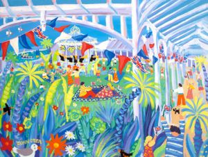 The Public Gyllyngdune Gardens / Princess Pavillion in Falmouth Purchase a John Dyer Original Painting John Dyer Gallery