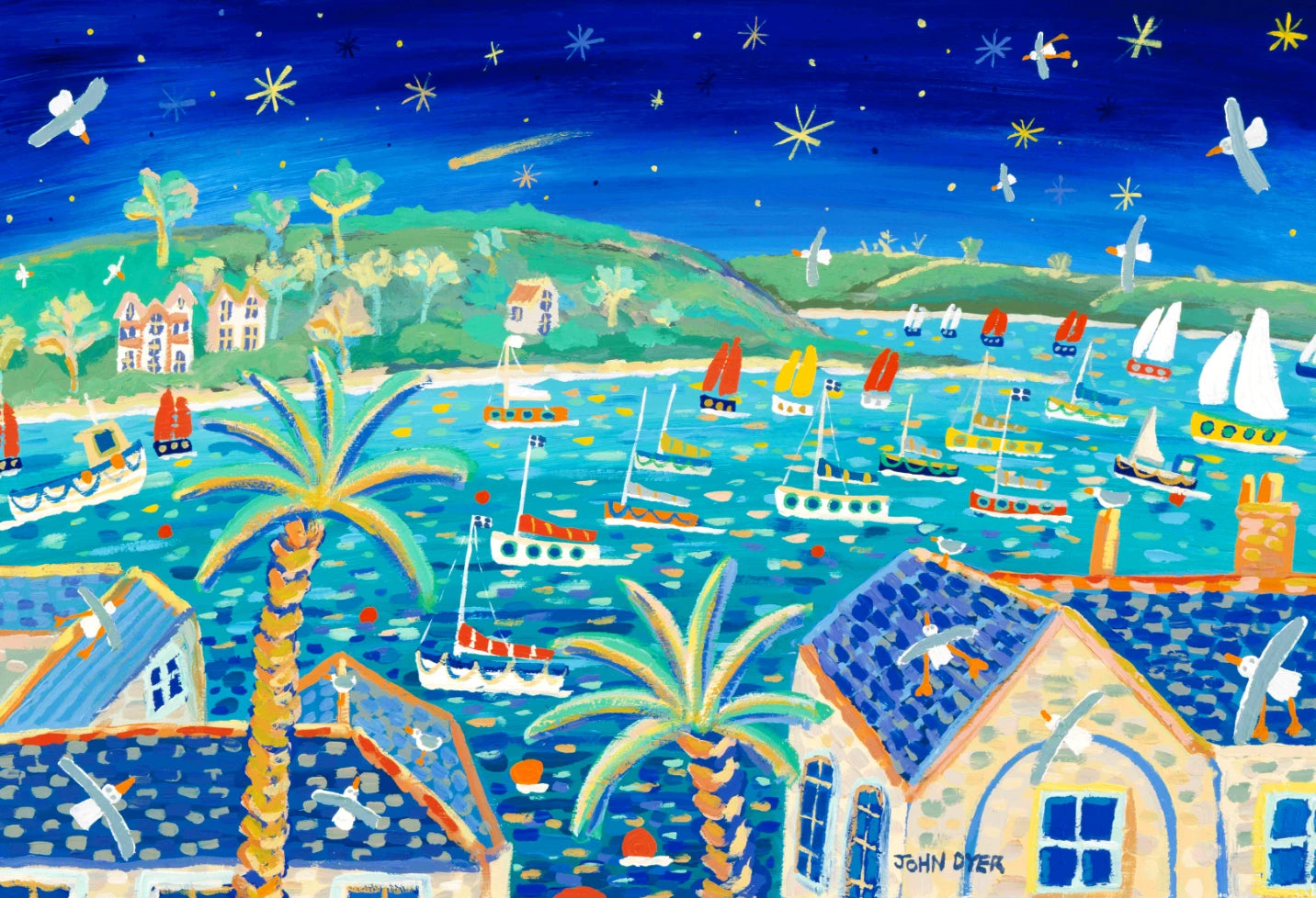 Beneath Cornish Skies - (Hale-Bopp) 1997 John Dyer Gallery
