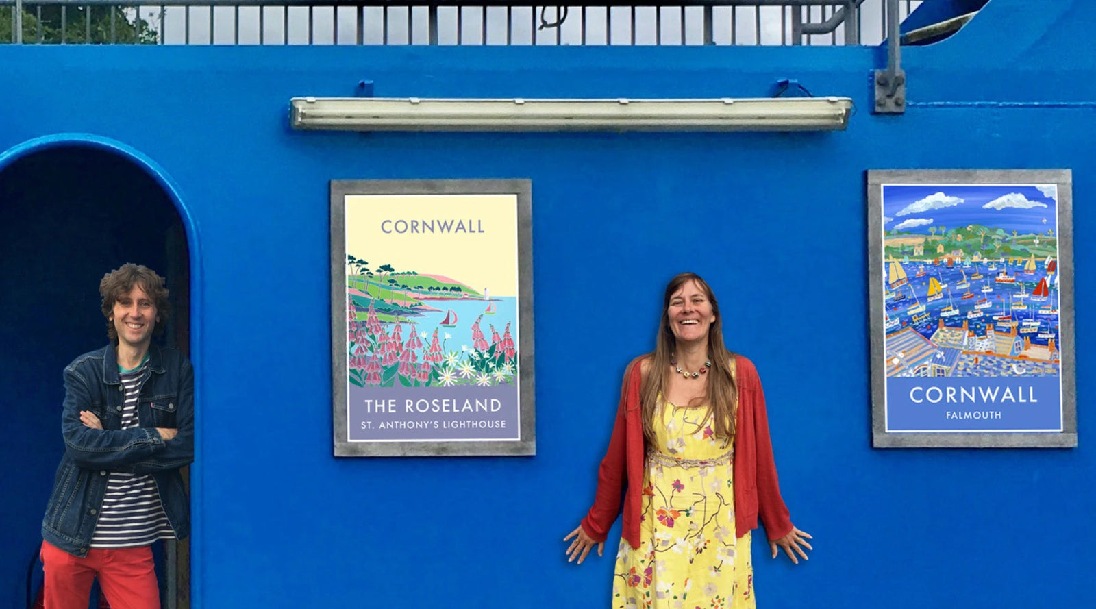 Pop up art exhibition on the King Harry Ferry John Dyer Gallery