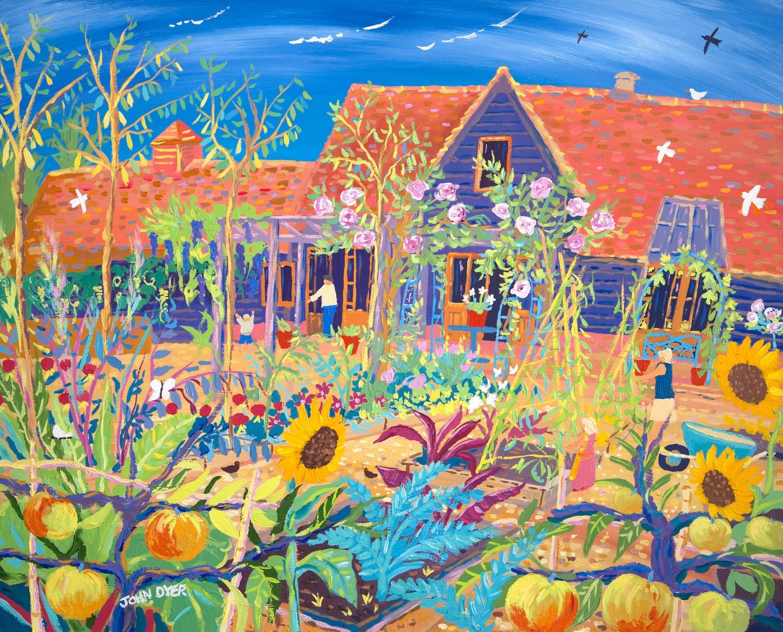 John Dyer spent a week with Kim Wilde painting her beautiful garden.