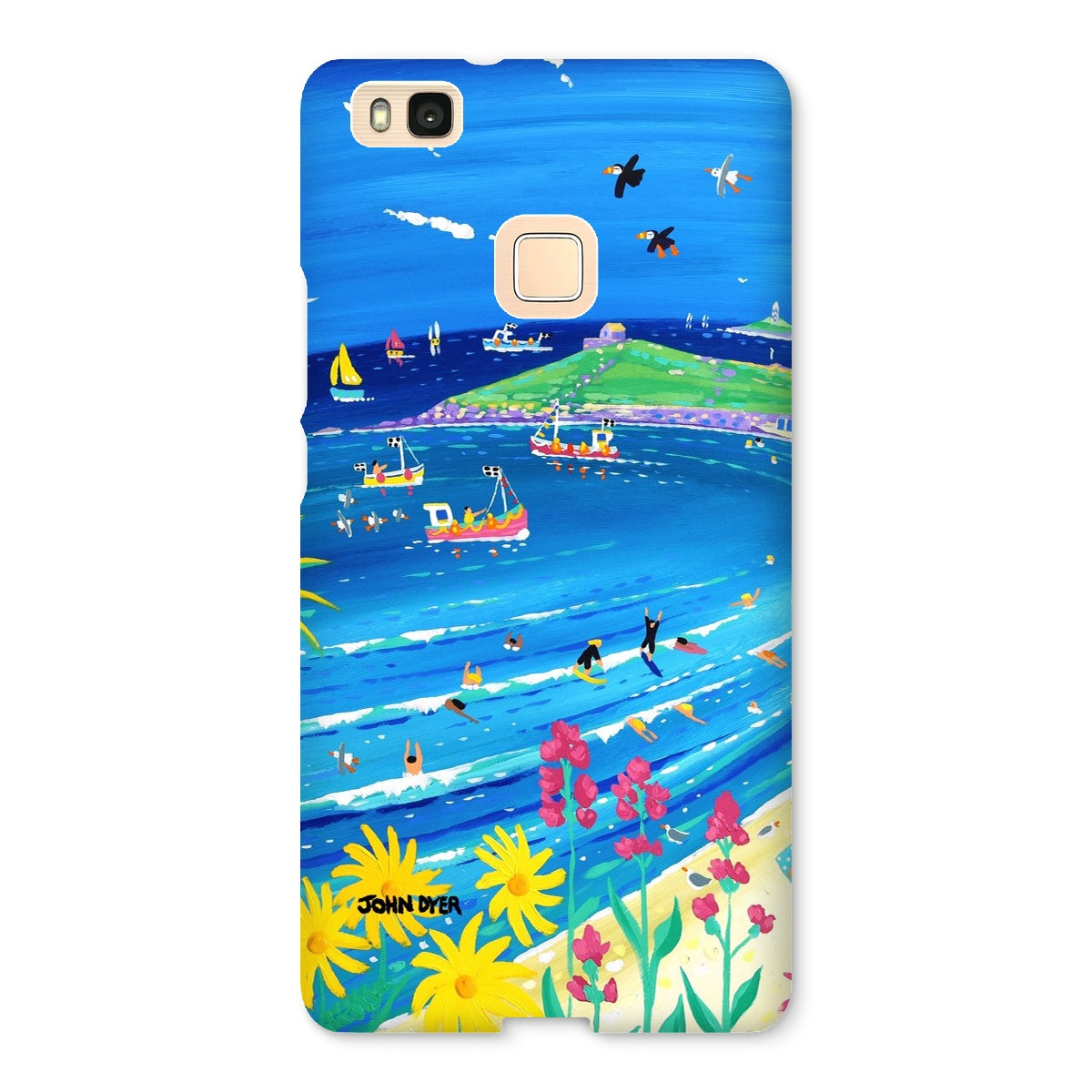 Snap Art Phone Case. Porthmeor Beach St Ives. Artist John Dyer. Cornwall Art Gallery.