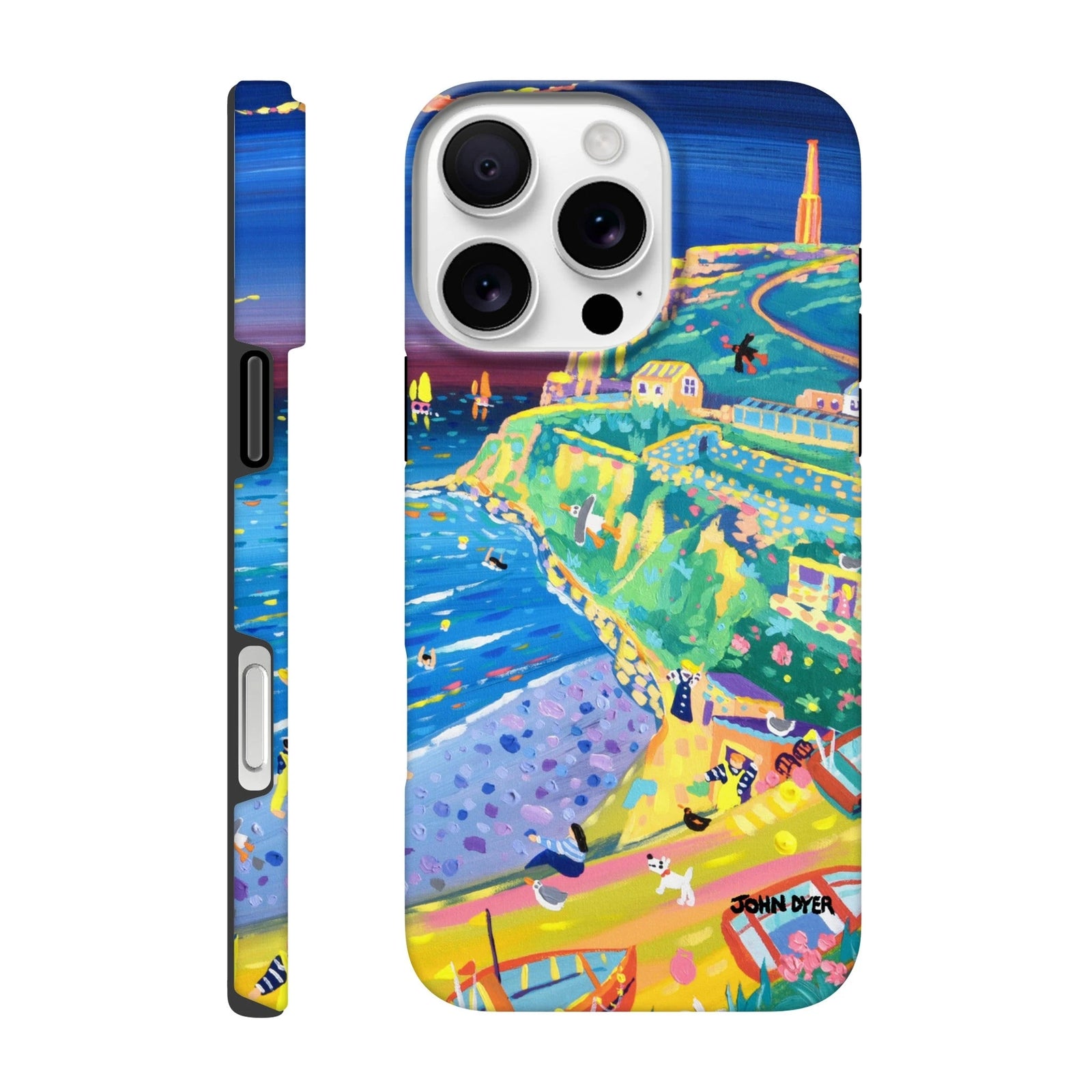 Tough Art Phone Case. Cape Cornwall. Artist John Dyer. Cornwall Art Gallery John Dyer
