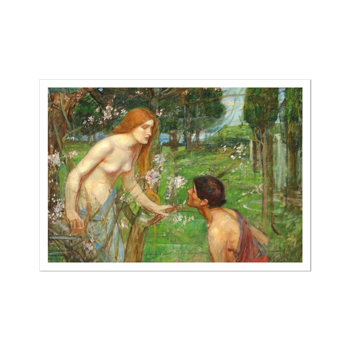 Study for 'Phylis and Demophoon' by John William Waterhouse (1905). Greece Artwork Open Edition Art Print. Greek Art Gallery Historic Art Print John William Waterhouse