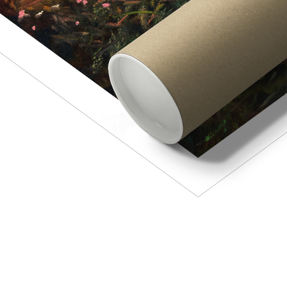 Ted Dyer Fine Art Print. Open Edition Cornish Art Print. 'Evening on the Cliffs, Gwithian'. Cornwall Art Gallery