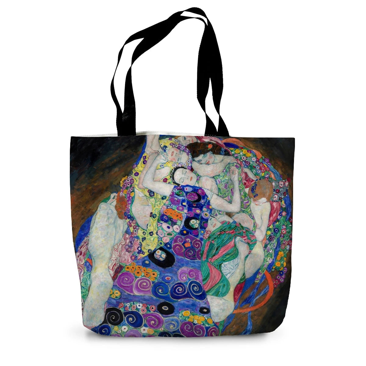 The Maiden by Gustav Klimt. Classic Art Canvas Tote Bag Gustav Klimt
