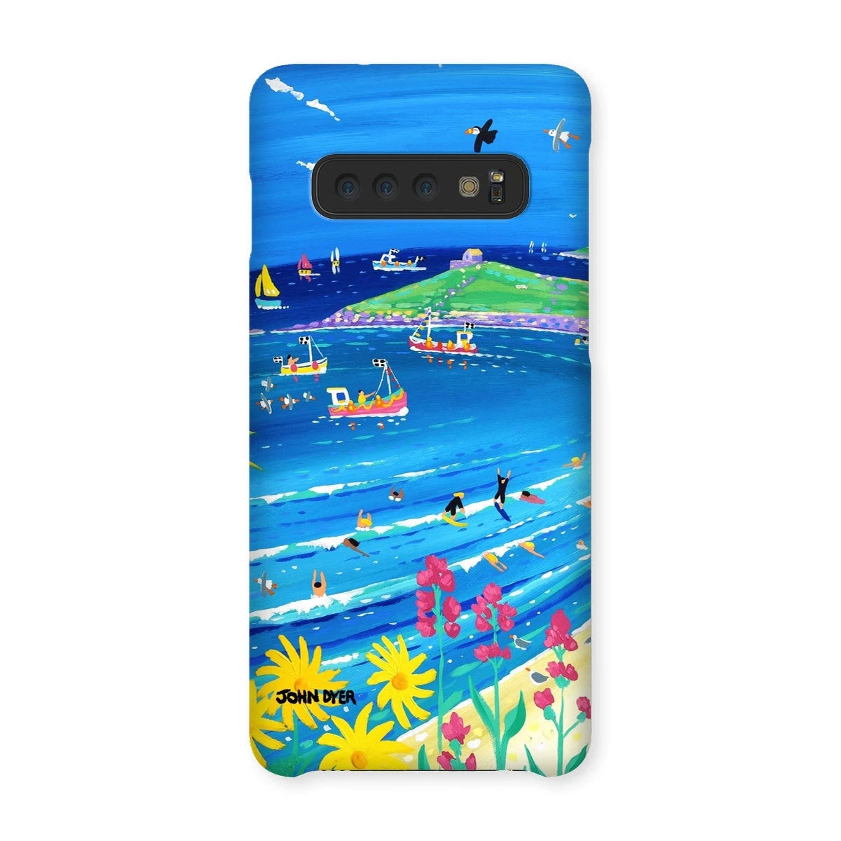 Snap Art Phone Case. Porthmeor Beach St Ives. Artist John Dyer. Cornwall Art Gallery. John Dyer