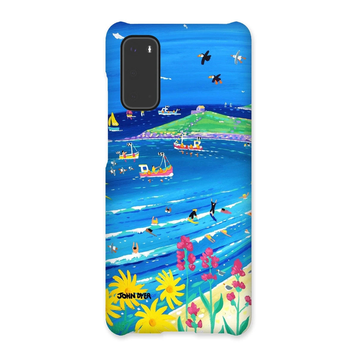 Snap Art Phone Case. Porthmeor Beach St Ives. Artist John Dyer. Cornwall Art Gallery. John Dyer
