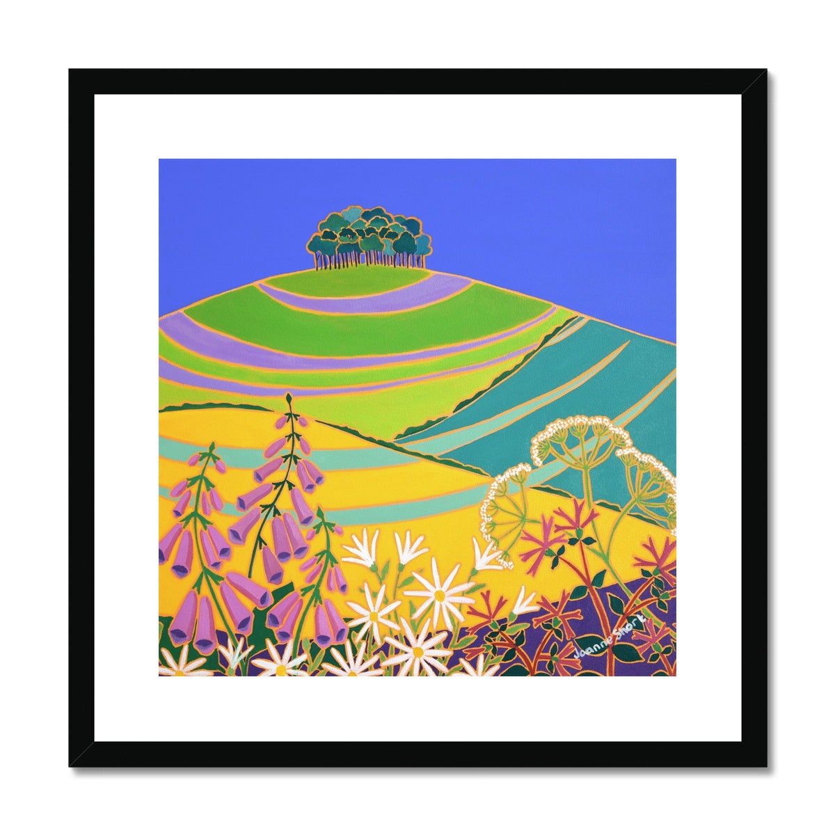 Joanne Short Framed Open Edition Fine Art Print. 'Heading Home to Cornwall' Nearly There Trees. Nearly Home Trees. Coming Home Trees, Cookworthy Knapp