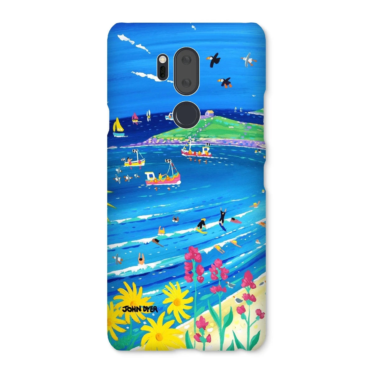 Snap Art Phone Case. Porthmeor Beach St Ives. Artist John Dyer. Cornwall Art Gallery. John Dyer
