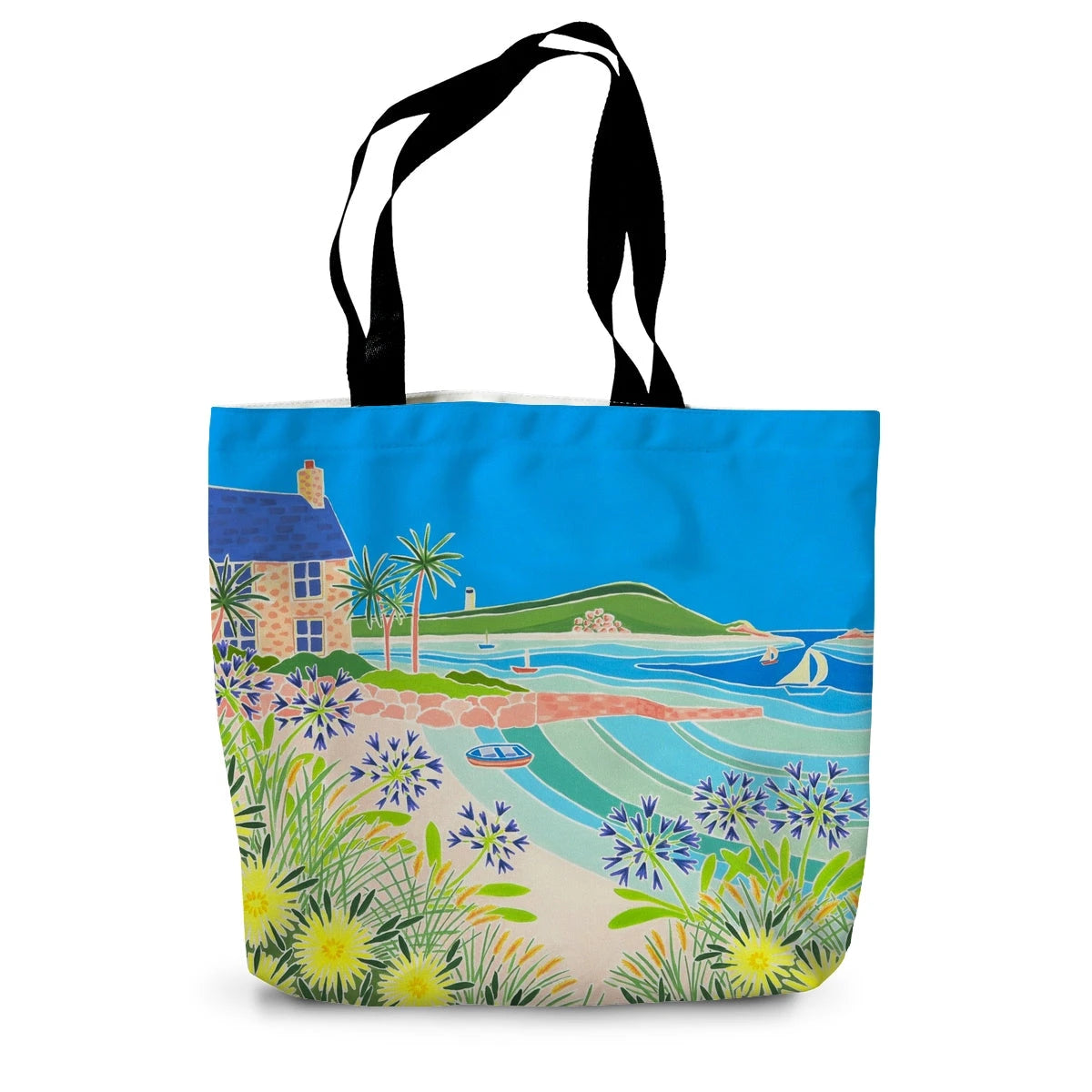 Island Morning, Old Grimsby, Tresco by Joanne Short Canvas Tote Bag Joanne Short