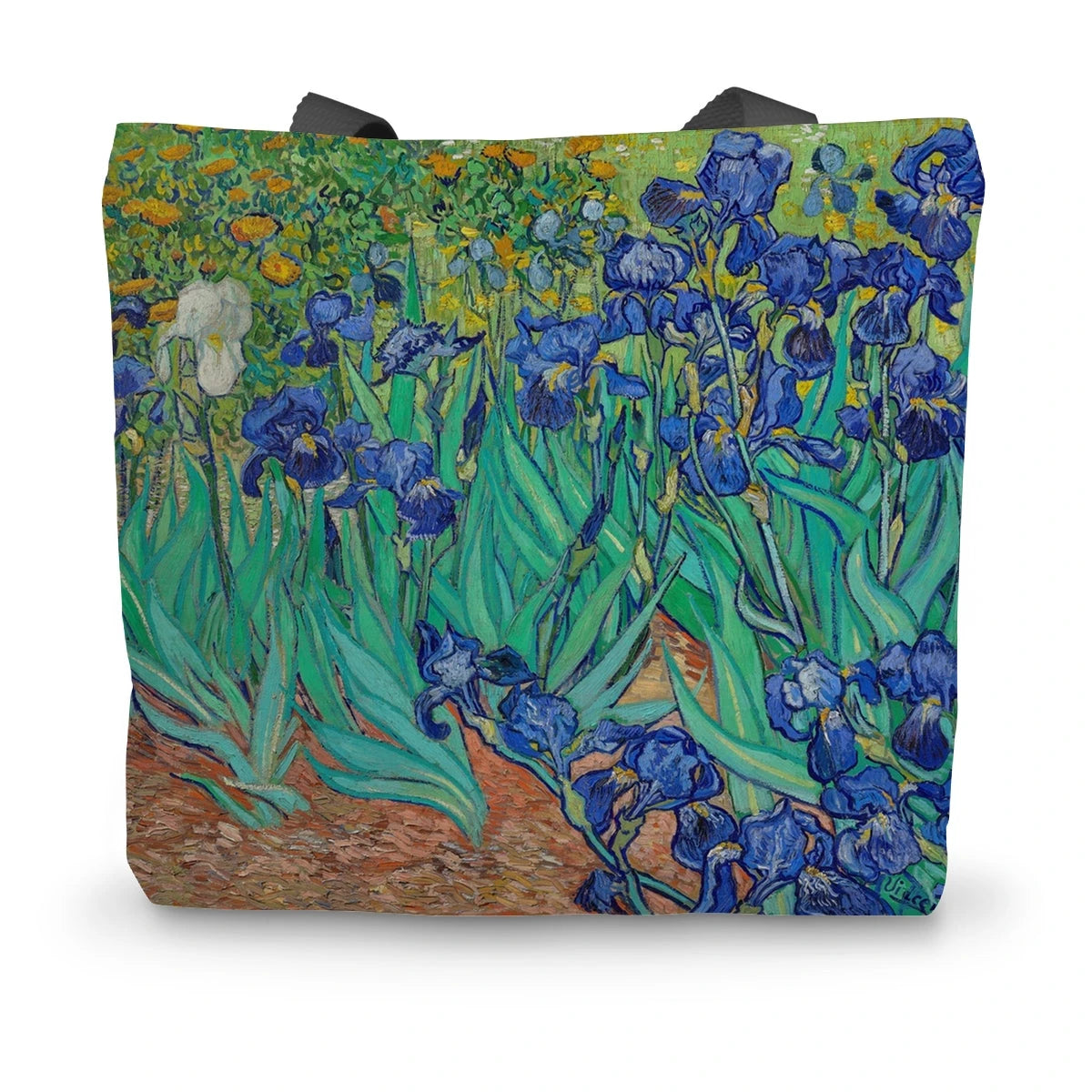 Blue Irises by Vincent Van Gogh. Classic Art Canvas Tote Bag Vincent Van Gogh