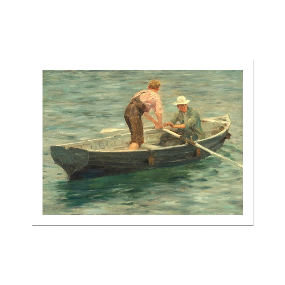 Henry Scott Tuke Open Edition Art Print. Going Ashore for the Skipper. Art Gallery Historic Art Henry Scott Tuke