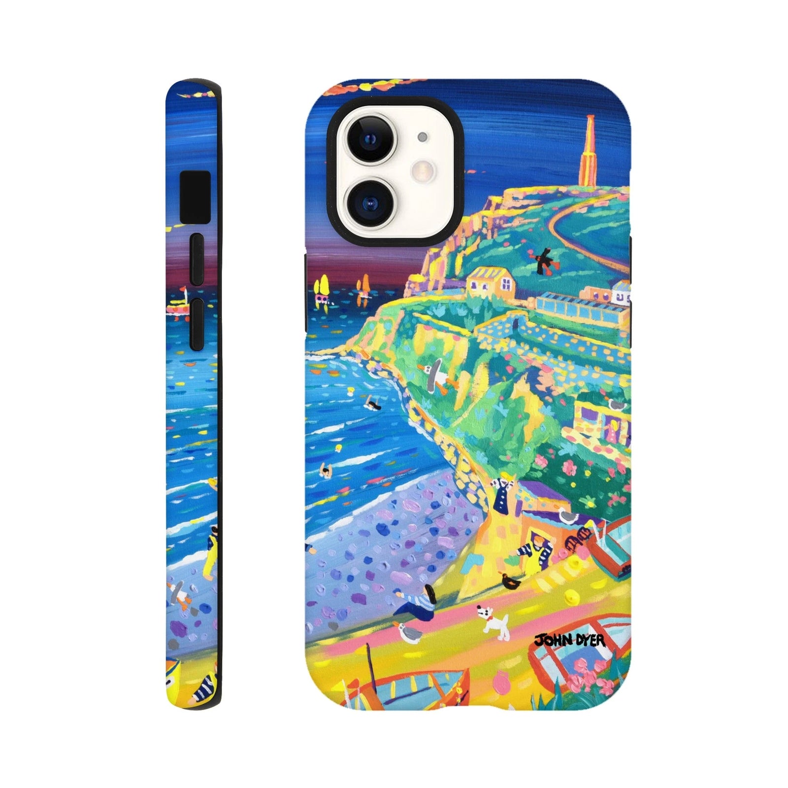 Tough Art Phone Case. Cape Cornwall. Artist John Dyer. Cornwall Art Gallery John Dyer
