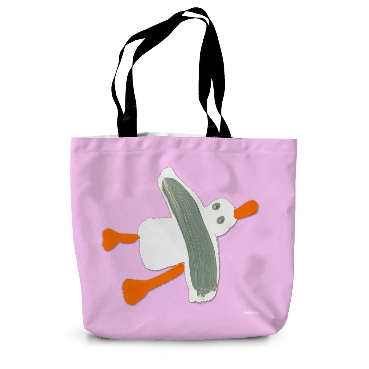 Cornish Seagull by John Dyer Pink Canvas Tote Bag John Dyer