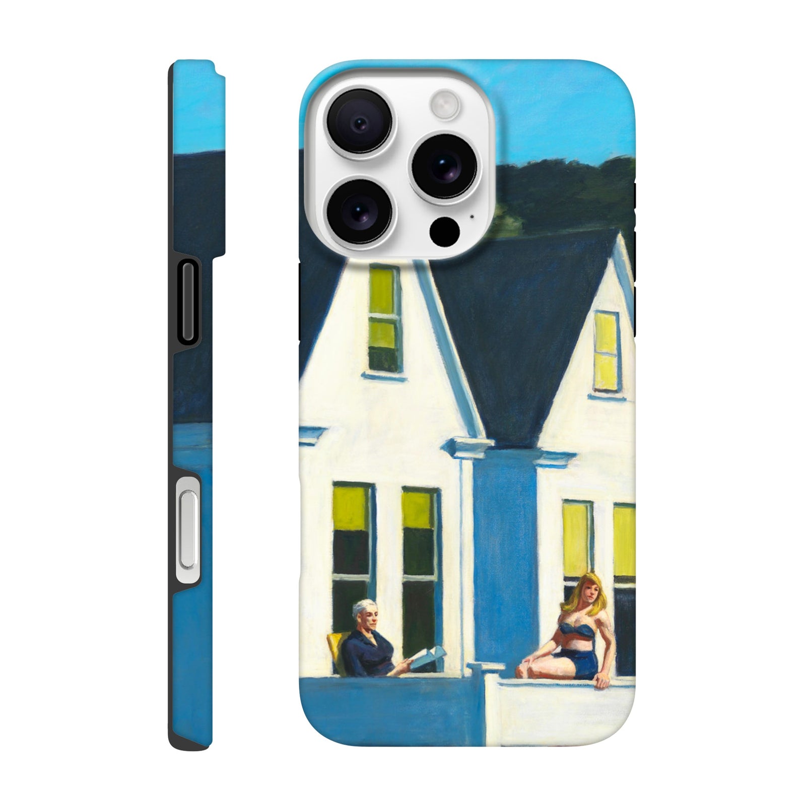 Tough Art Phone Case. 'Second Story Sunlight' by Artist Edward Hopper.