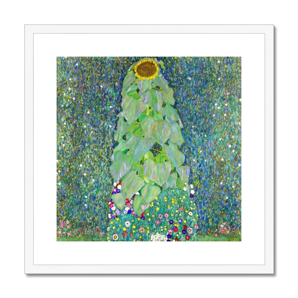 Gustav Klimt Framed Open Edition Art Print. 'Sunflower'. Art Gallery Historic Art Gustav Klimt