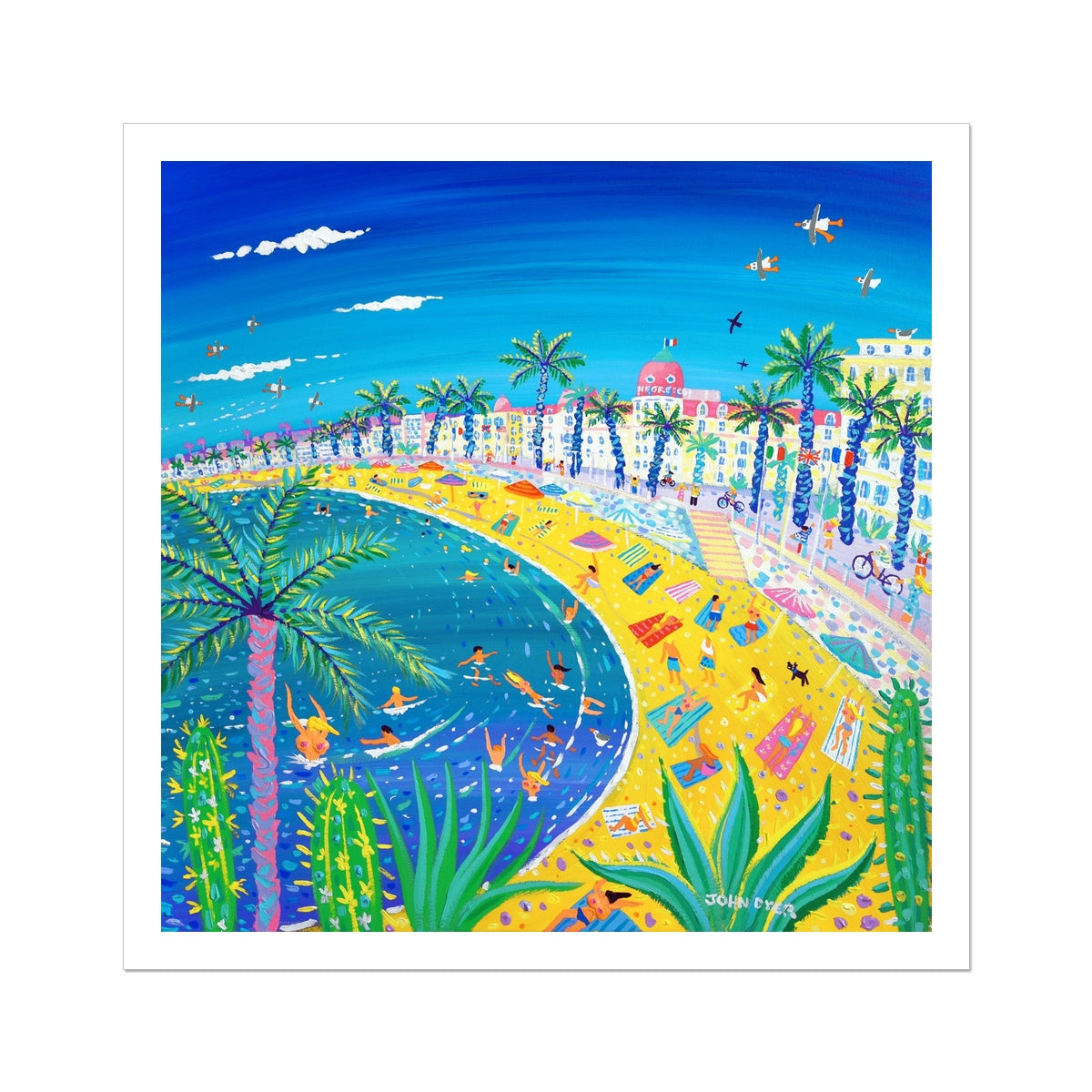 John Dyer Fine Art French Print 'Sexy Curves, Nice'. Open Edition Art Print of France
