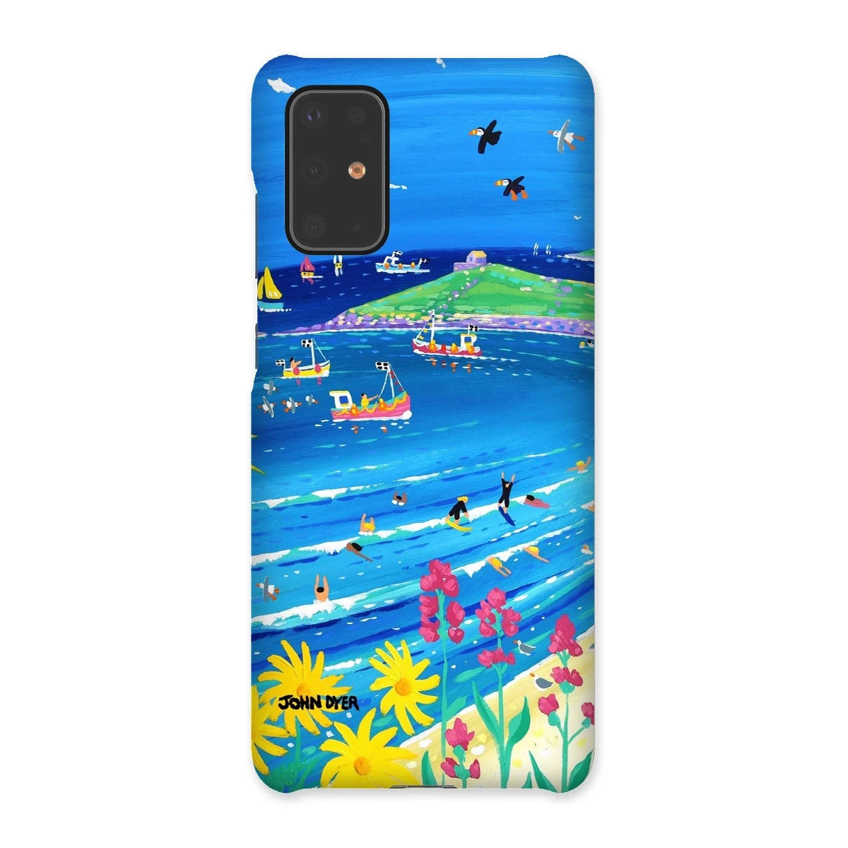 Snap Art Phone Case. Porthmeor Beach St Ives. Artist John Dyer. Cornwall Art Gallery. John Dyer