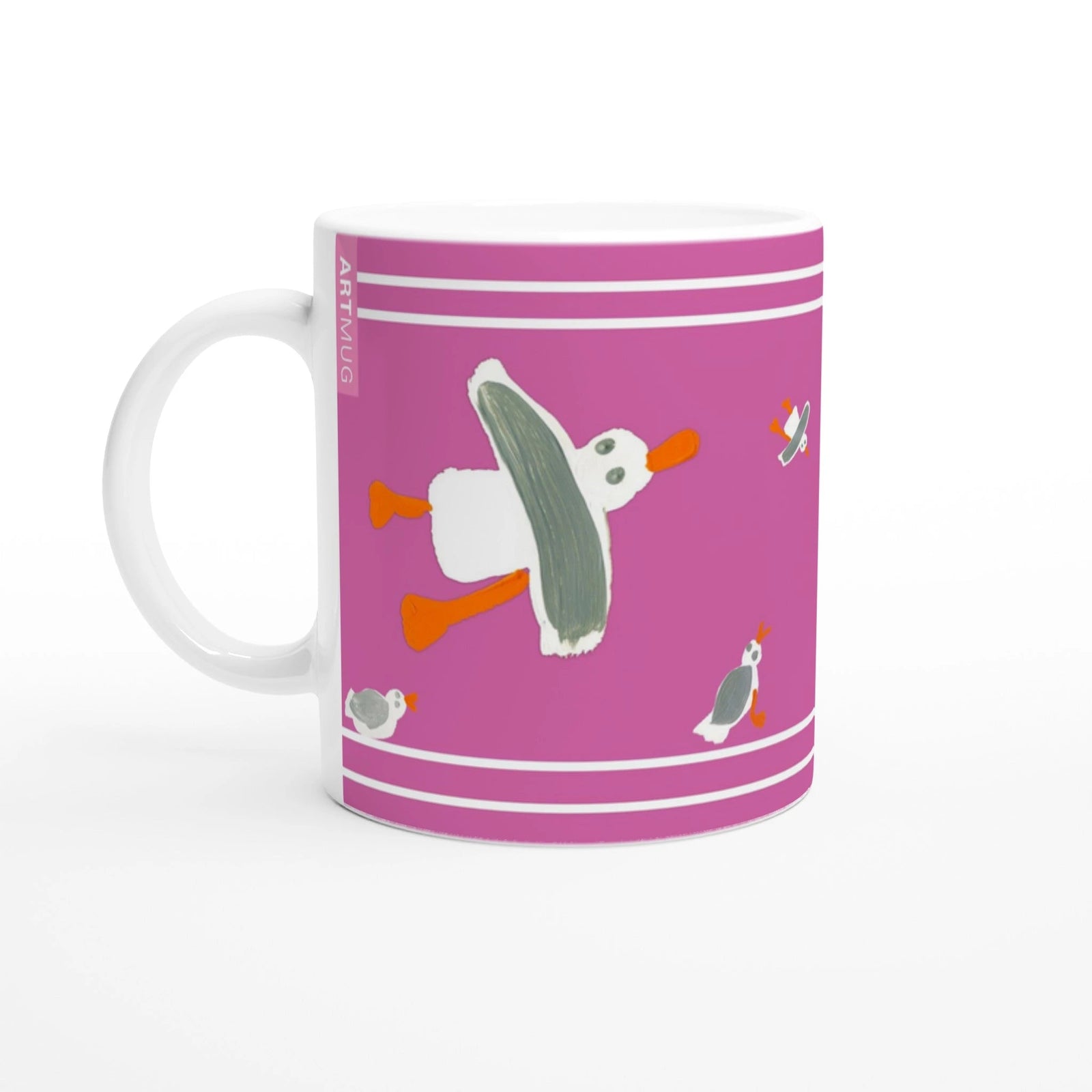 Cornish Seagulls Ceramic Art Mug Bundle Set by John Dyer John Dyer