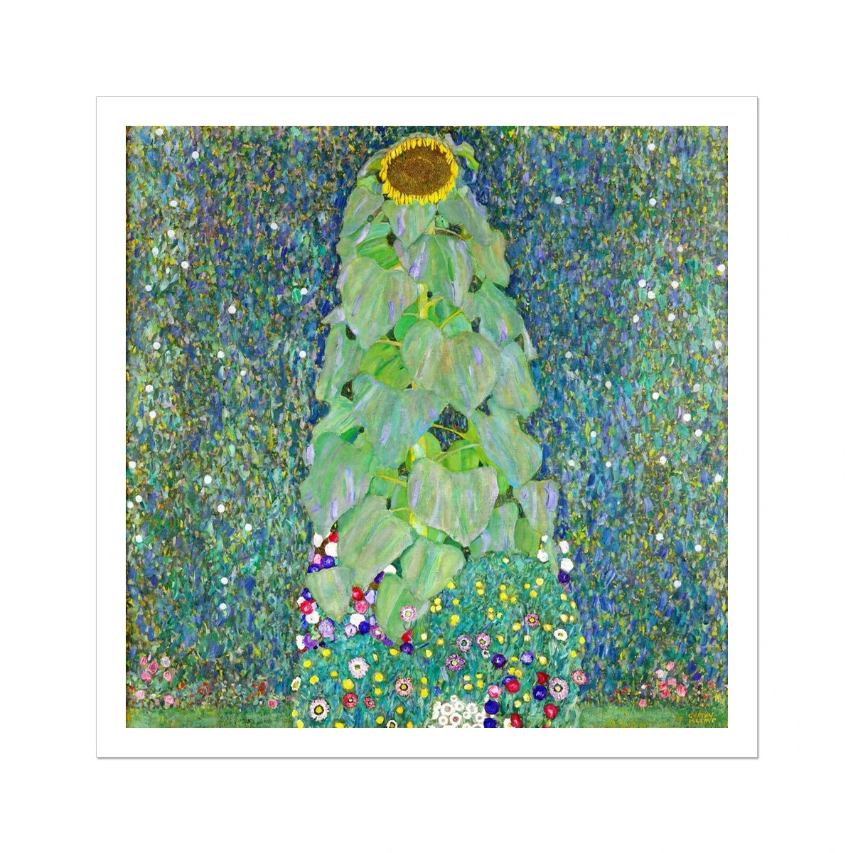Gustav Klimt Open Edition Art Print. 'Sunflower'. Art Gallery Historic Art Gustav Klimt