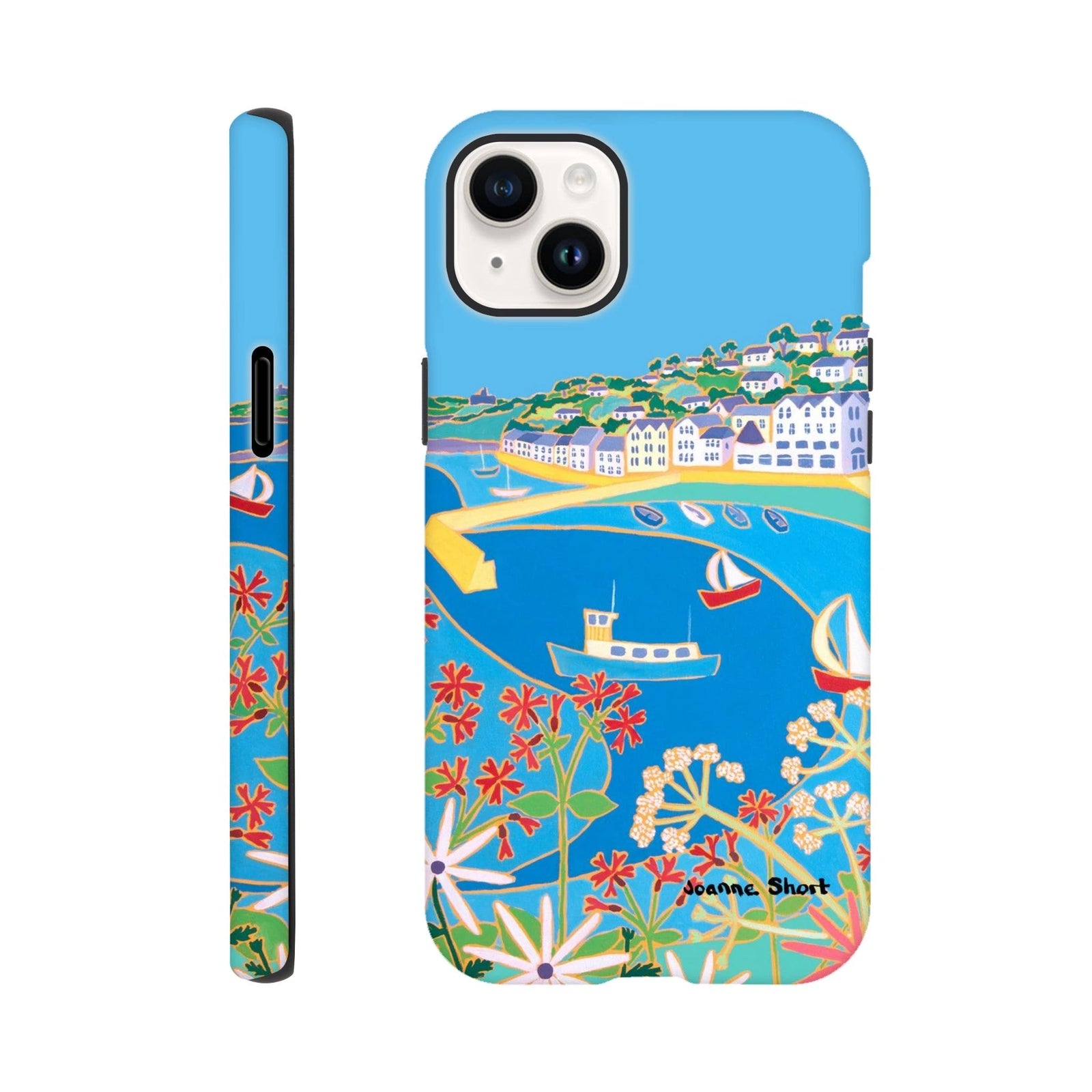 Tough Art Phone Case. St Mawes. Artist Joanne Short. Cornwall Art Gallery Joanne Short