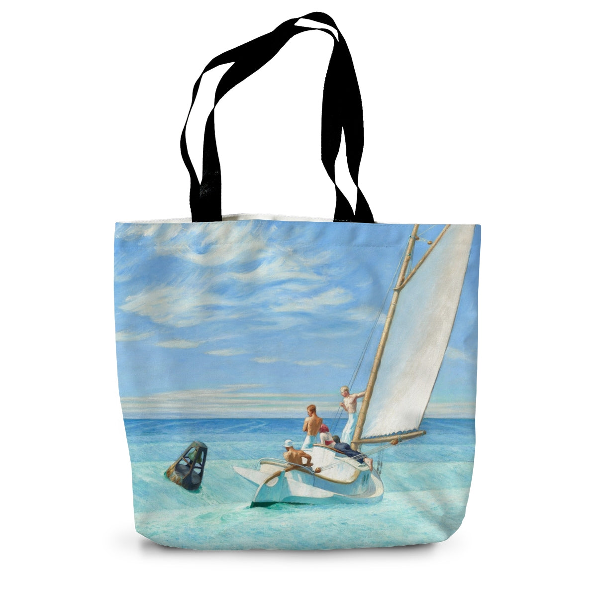 Ground Swell, by Edward Hopper Classic Art Canvas Tote Bag