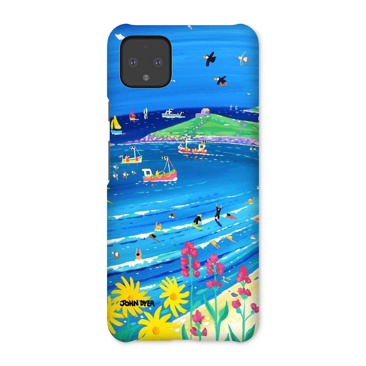 Snap Art Phone Case. Porthmeor Beach St Ives. Artist John Dyer. Cornwall Art Gallery. John Dyer