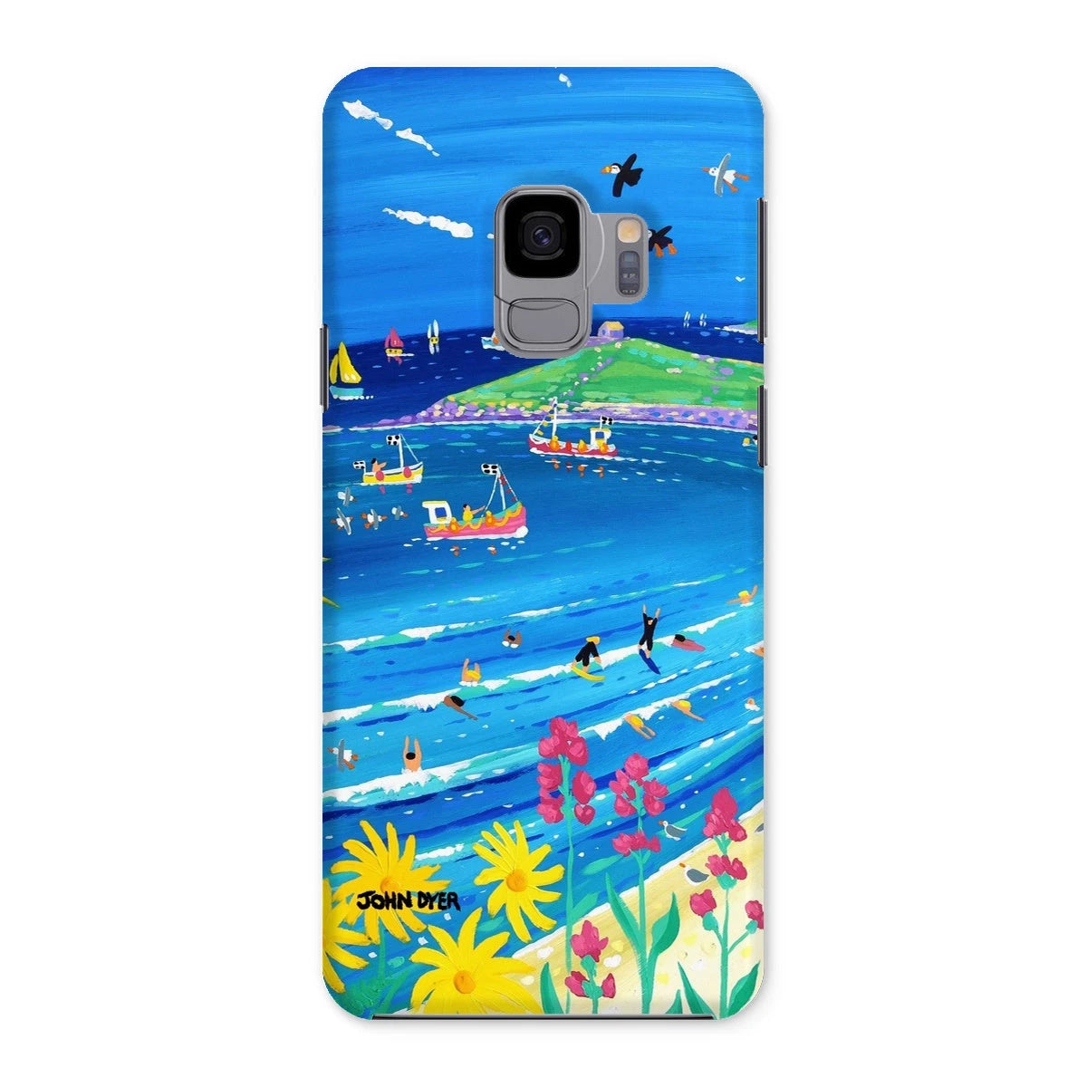 Snap Art Phone Case. Porthmeor Beach St Ives. Artist John Dyer. Cornwall Art Gallery. John Dyer