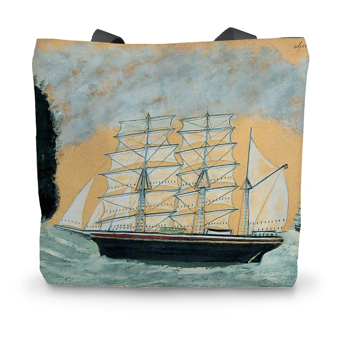 Headland with Two Three-Masters by Alfred Wallis. Classic Art Canvas Tote Bag Alfred Wallis
