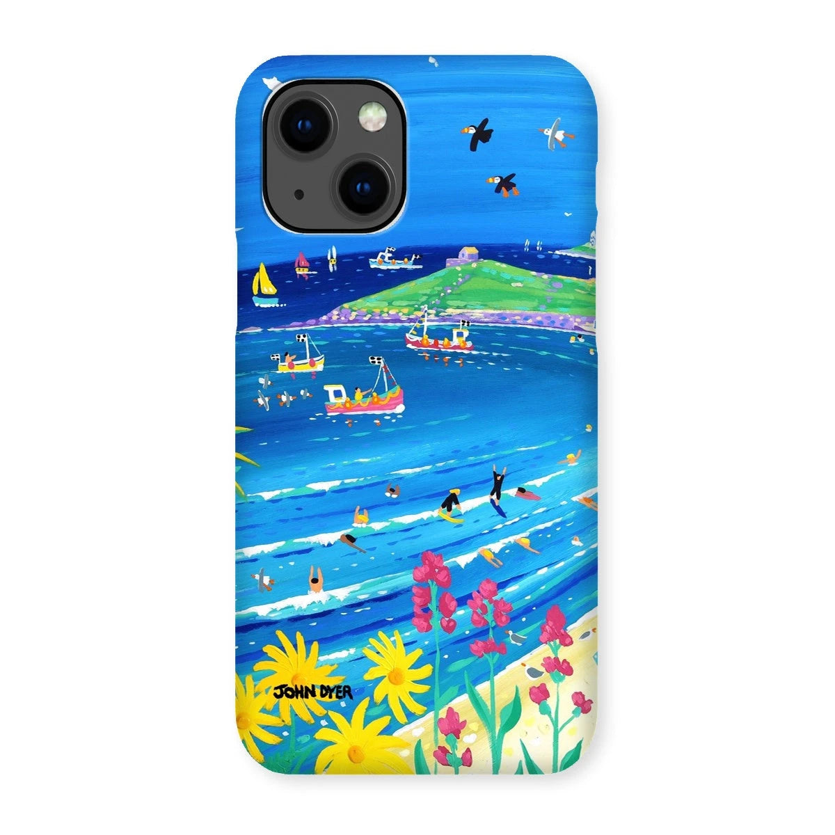Snap Art Phone Case. Porthmeor Beach St Ives. Artist John Dyer. Cornwall Art Gallery. John Dyer