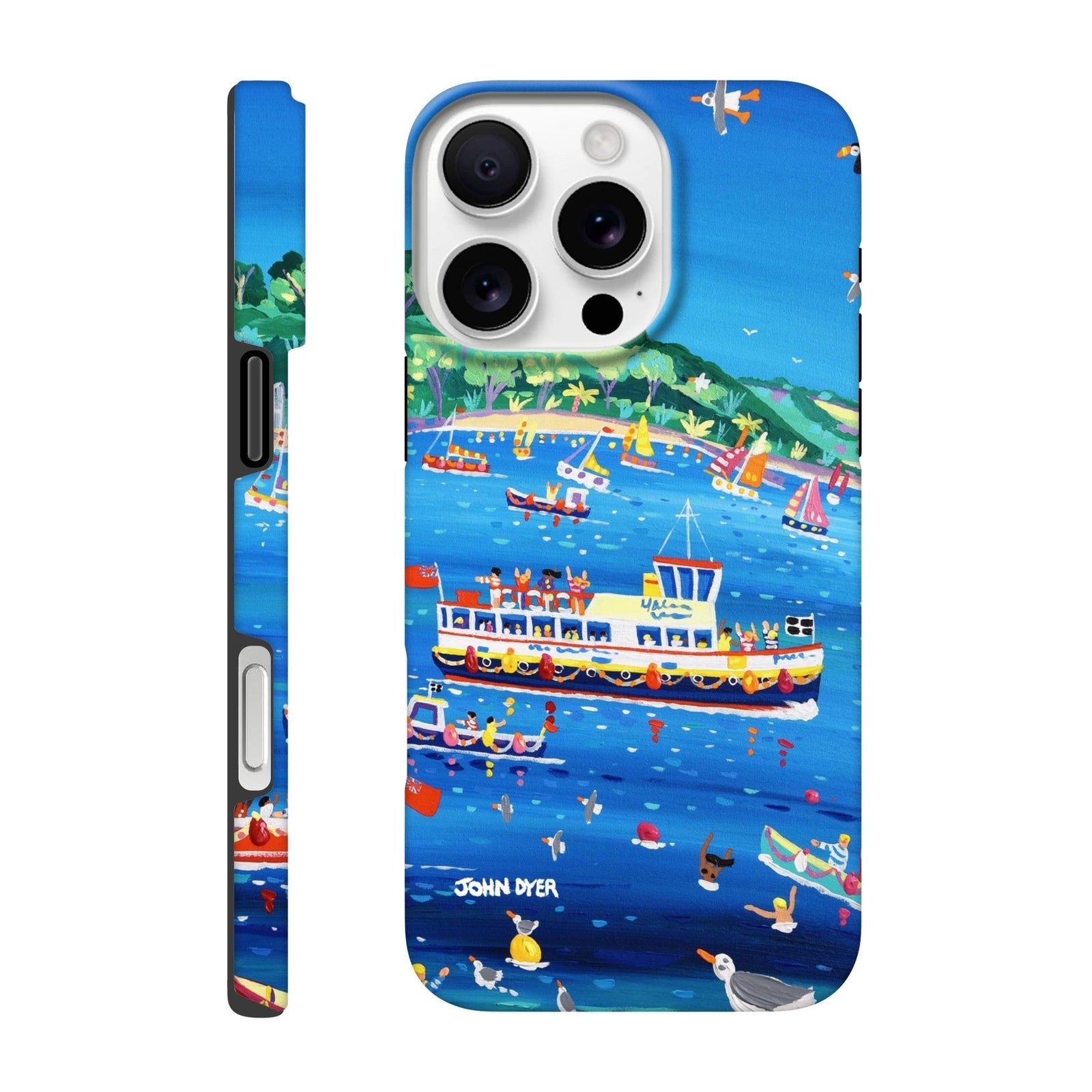 Tough Art Phone Case. Falmouth ferry. Artist John Dyer. Cornwall Art Gallery John Dyer
