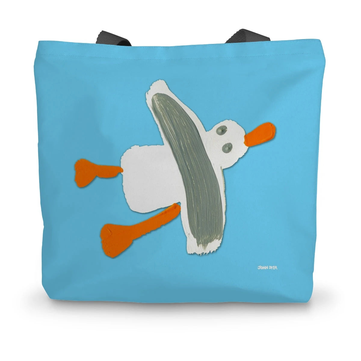 Cornish Seagull by John Dyer Sea Blue Canvas Tote Bag John Dyer