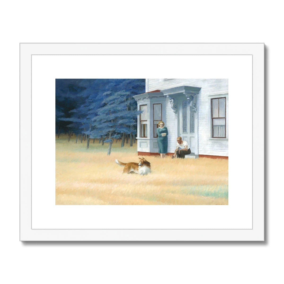 Cape Cod Evening by Edward Hopper. Framed Open Edition Fine Art Print. Historic Art Edward Hopper