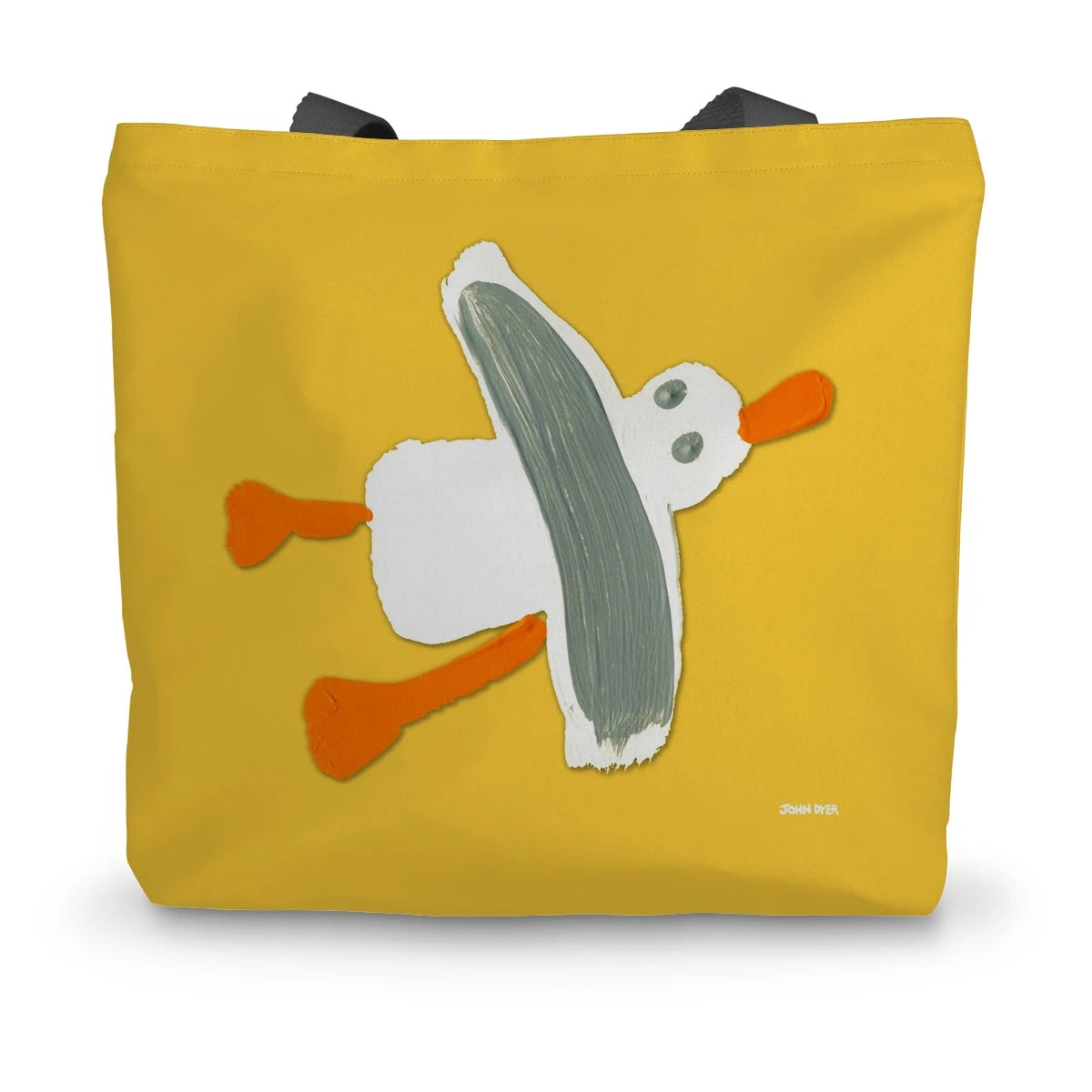 Cornish Seagull by John Dyer Yellow Canvas Tote Bag John Dyer