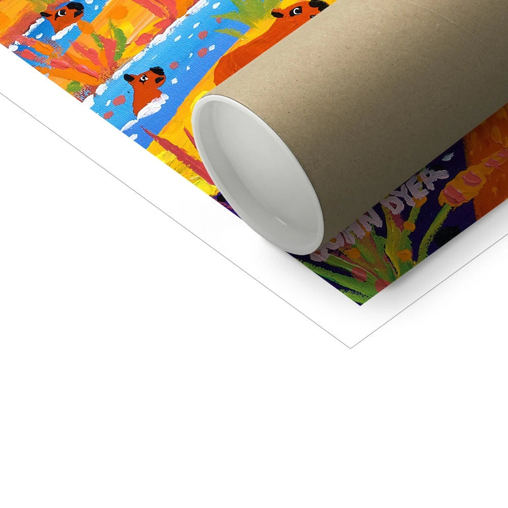 John Dyer Fine Art Print. Open Edition Darwin 200 Residency Amazon Rainforest Art Print. 'Brazilian Capybara'. Animal Art Prints John Dyer