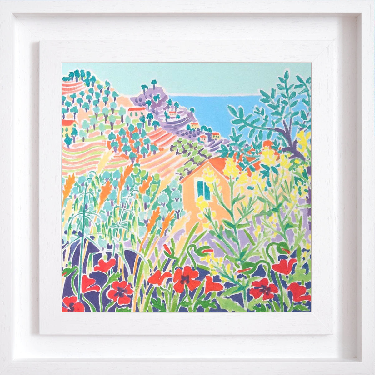 Original Painting by Joanne Short. A Little Place in Italy. Dolceacqua, Liguria Italy.