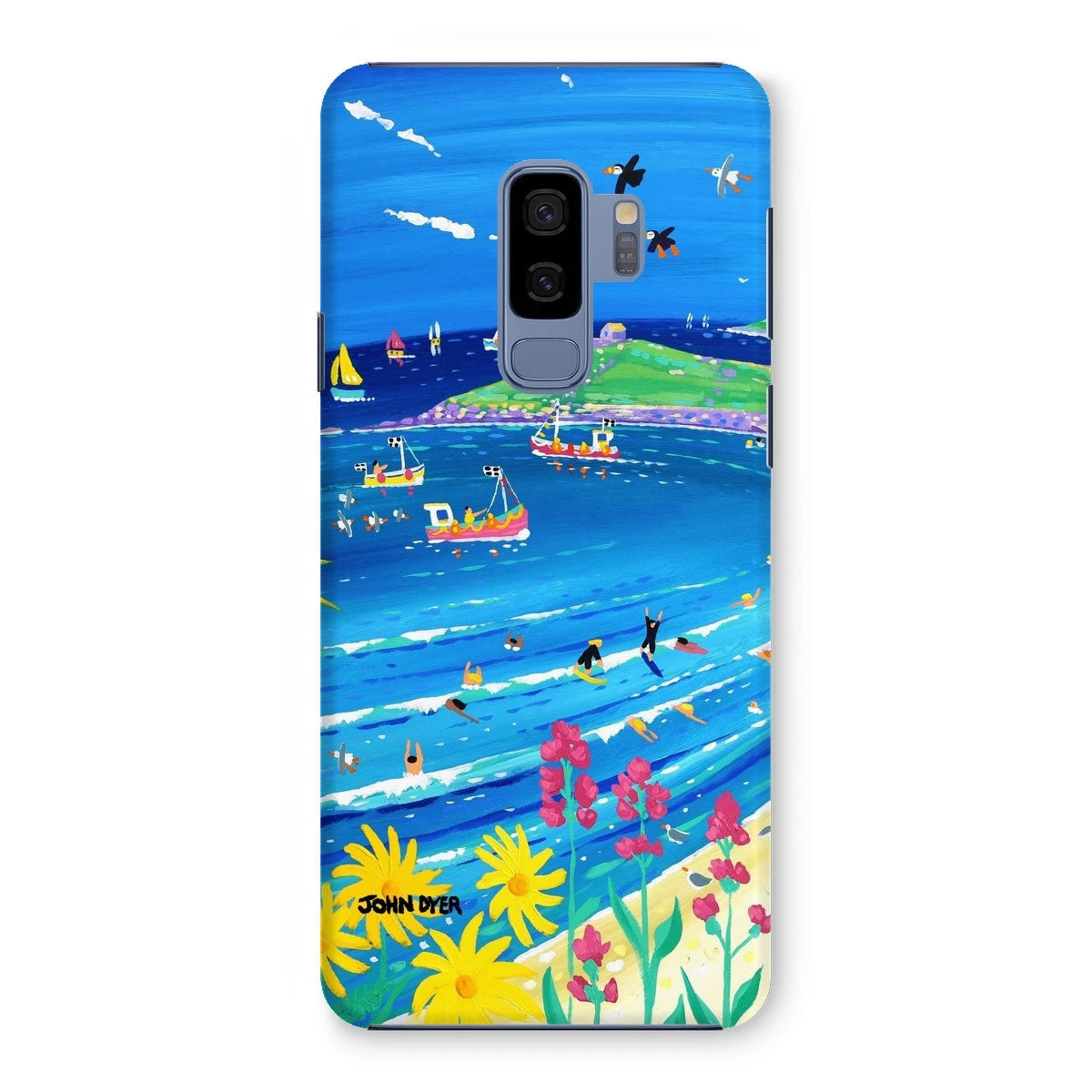 Snap Art Phone Case. Porthmeor Beach St Ives. Artist John Dyer. Cornwall Art Gallery. John Dyer