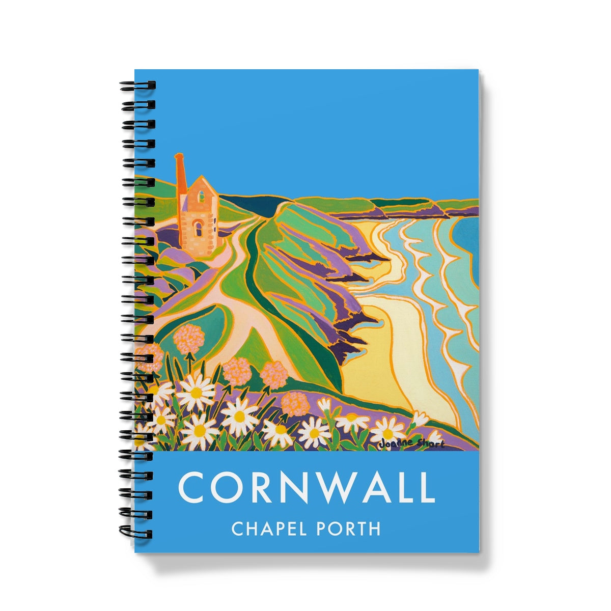 Cornish Tin Mine - Wheal Coast, St Agnes. Contemporary Art Notebook by Joanne Short