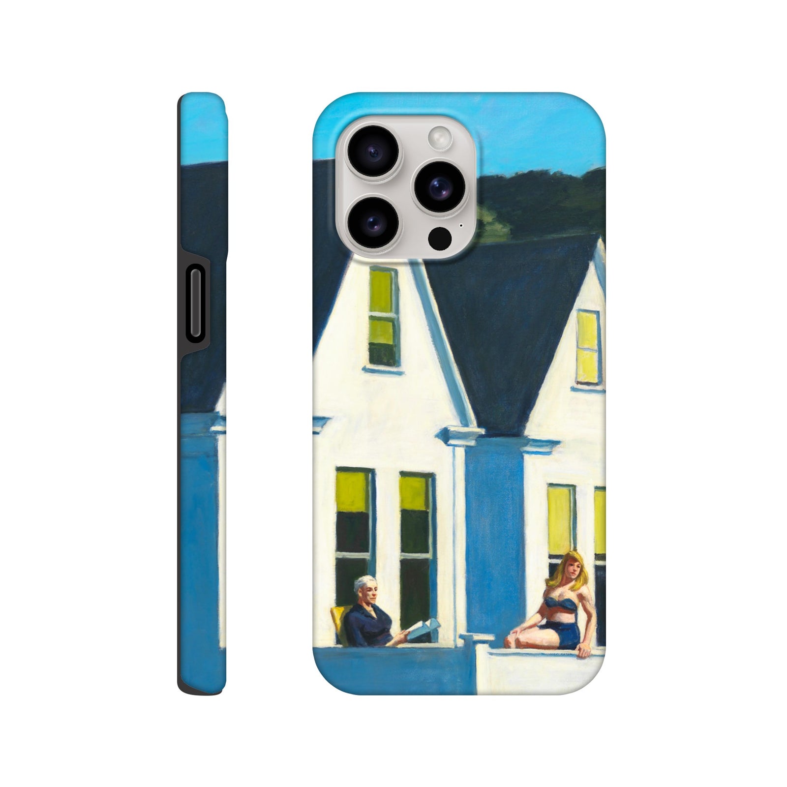 Tough Art Phone Case. 'Second Story Sunlight' by Artist Edward Hopper.