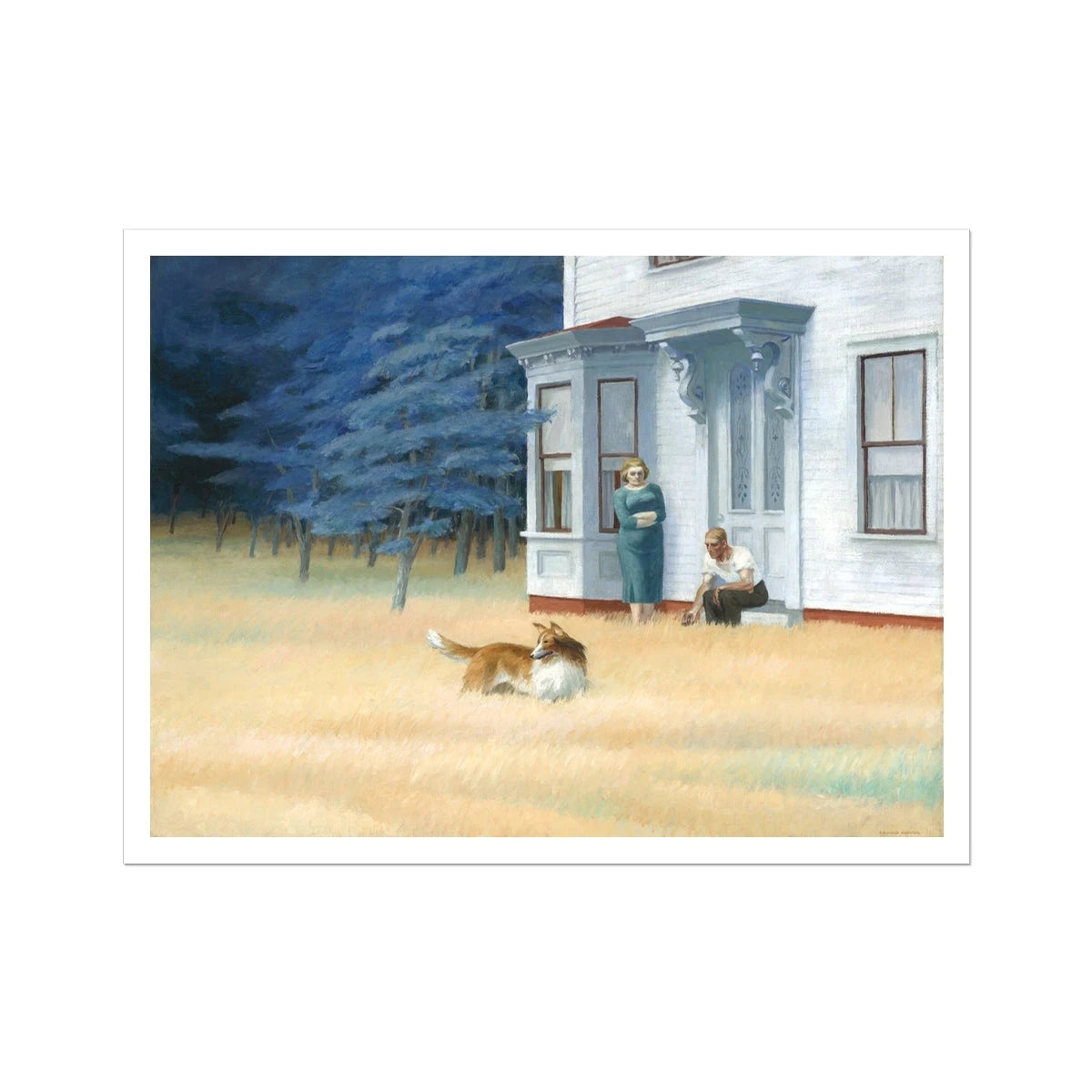 Cape Cod Evening by Edward Hopper. Open Edition Fine Art Print. Historic Art Edward Hopper