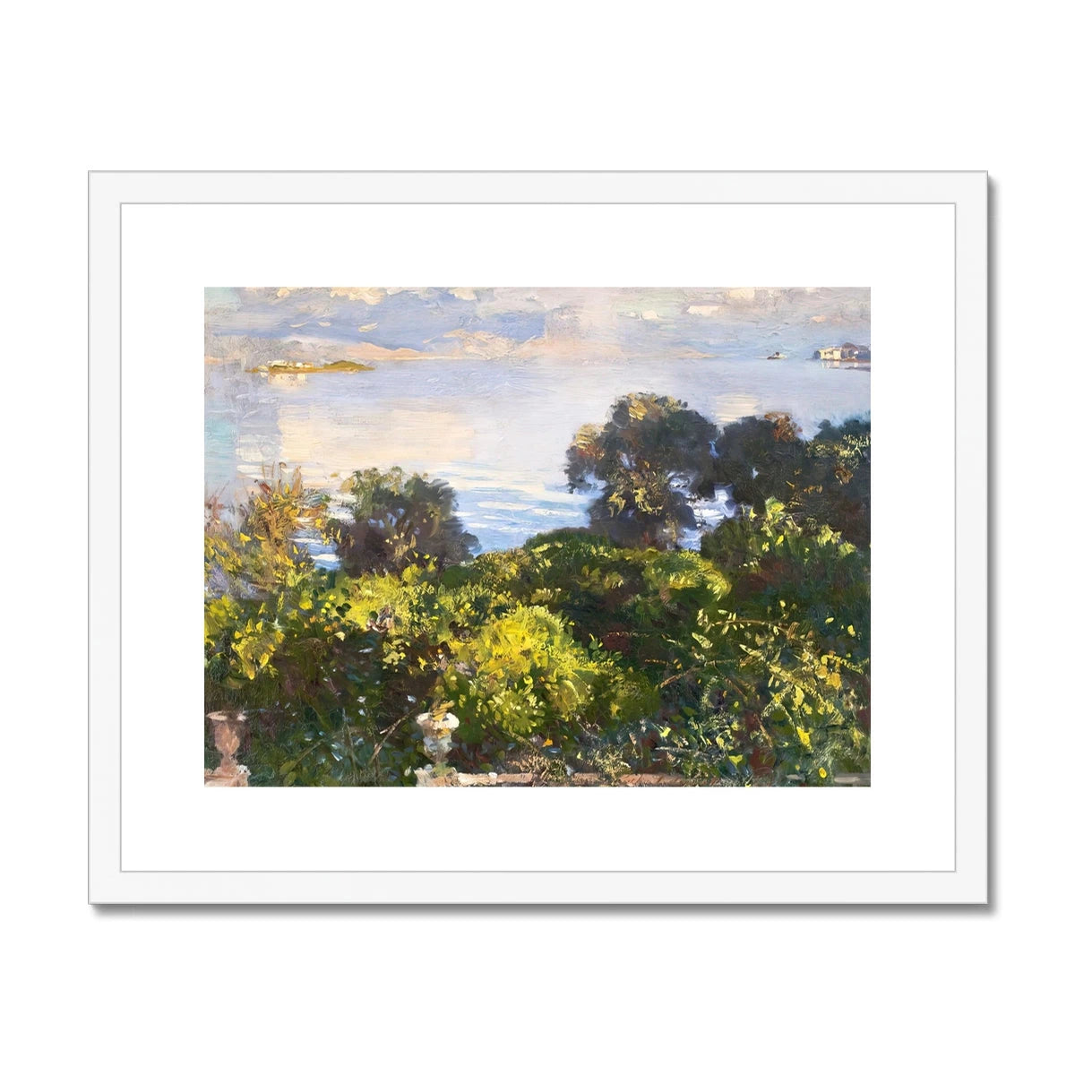 Oranges at Corfu by John Singer Sargent (1909). Greece Artwork Framed Open Edition Art Print. Greek Art Gallery Historic Art Print John Singer Sargent