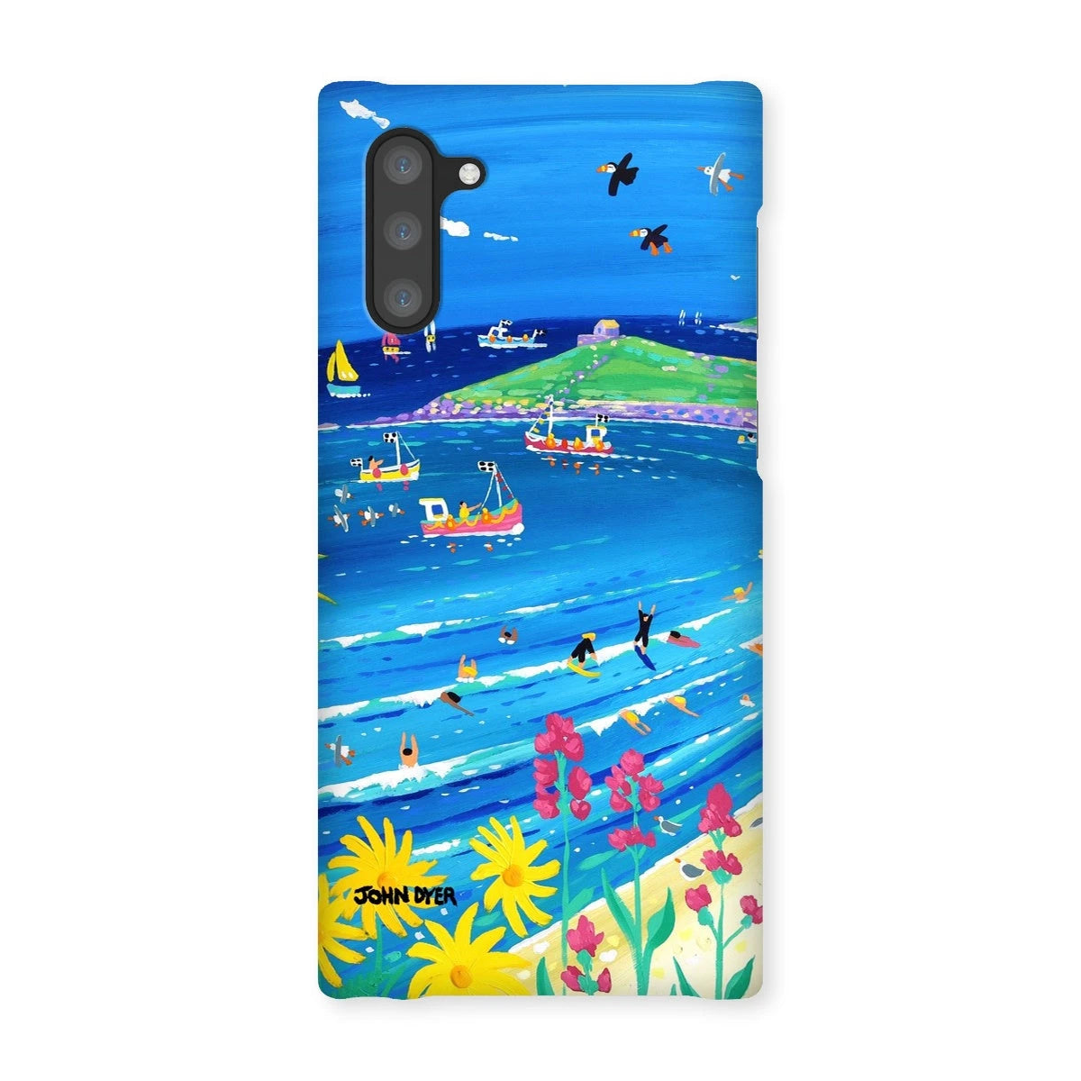 Snap Art Phone Case. Porthmeor Beach St Ives. Artist John Dyer. Cornwall Art Gallery. John Dyer