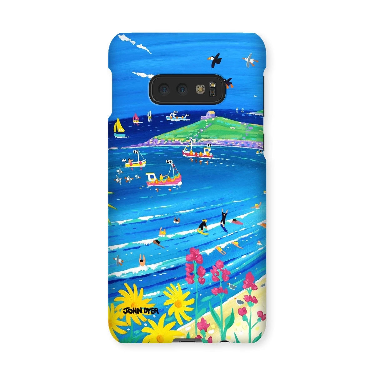 Snap Art Phone Case. Porthmeor Beach St Ives. Artist John Dyer. Cornwall Art Gallery. John Dyer